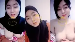 Nella Berhijab Tapi Genit, Asyik Meremas Payudara Besarnya Yang Menggoda