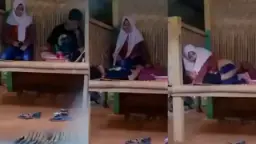 Gadis Berjilbab Heboh Digoyang Di Gubuk