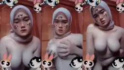 Abg Berhijab Ngeremas-remas Susunya Sambil Mendesah Basah.