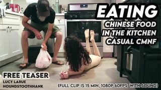 Makan Mie China Di Dapur, Telanjang Bulat Sambil Mainin Daging