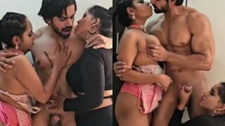 Pesta Ngentot Brutal Tiga Sekawan, Satu Kontol Perkosa Dua Cewek Murahan Sampe Meringis Kesakitan.