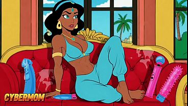 Putri Jasmine Kini Punya Kontol Besar Di Antara Kakinya. Dongeng Arab Kartun Untuk Orang Dewasa Yang Penuh Napsu.