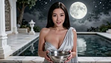 Xinyi Ngewe Di Kuil Bulan, Muncratin Di Dalem Sampai Banjir